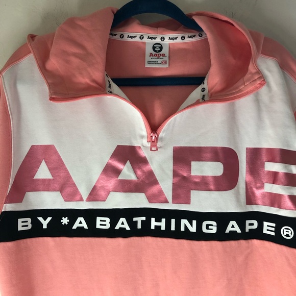 BAPE Bathing Ape Pink Oversized Hoodie Dress size XXS - Picture 9 of 9